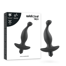 ADDICTED TOYS - ANAL MASSAGER WITH BLACK VIBRATIONMODEL 1 2